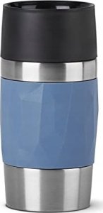 Emsa TRAVEL MUG Compact thermal mug (blue/stainless steel, 0.3 liters, screw cap) 6