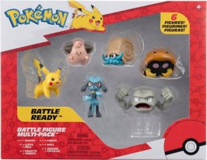 Figurka Pokemon POKEMON Figurki bitewne Multipack (Pikachu, Cleffa, Riolu, Geodude, Omanyte, Kabuto) Seria 7, figurki 1