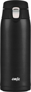 Emsa Emsa TRAVEL MUG light thermal mug (black (matt), 0.4 liters, flip lid) 1