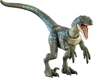 Figurka Mattel Mattel Jurassic World Hammond Collection - Velociraptor Blue, toy figure 1