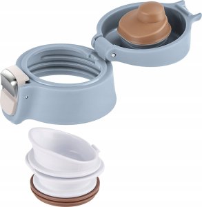 Emsa Emsa TRAVEL MUG light thermal mug (light blue, 0.4 liters, flip lid) 5