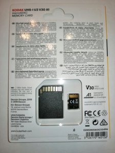 Karta Kodak Karta Kodak Microsdxc Micro Sdxc Microsd 256gb Uhs-i U3 V30 A1 + Adapter 2