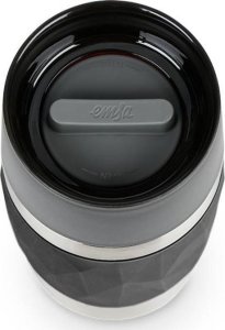 Emsa TRAVEL MUG Compact thermal mug (black/stainless steel, 0.3 liters, screw cap) 5