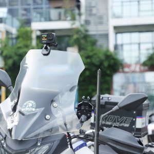 SunnyLife Uchwyt Mocowanie Na Szybę Motor Motocykl Do Gopro Sjcam Xiaomi Dji Insta360 / Zj846-d 2