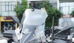 SunnyLife Uchwyt Mocowanie Na Szybę Motor Motocykl Do Gopro Sjcam Xiaomi Dji Insta360 / Zj846-d 8