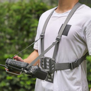 SunnyLife Szelki Uchwyt Pasek Na Szyję Ramię Chest Mount Do Pilota Drona Dji Rc Plus / Zj844-d 4
