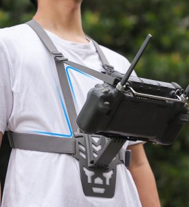 SunnyLife Szelki Uchwyt Pasek Na Szyję Ramię Chest Mount Do Pilota Drona Dji Rc Plus / Zj844-d 6