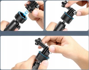 Ulanzi Przyssawka Uchwyt Szyba Monopod 13cm Aparat Kamera Telefon 1/4 Gopro / Ulanzi Zj01 12