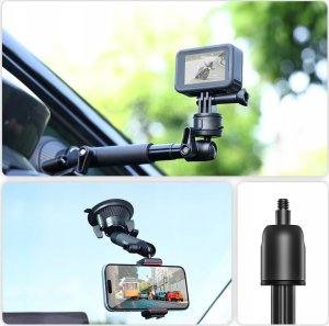 Ulanzi Przyssawka Uchwyt Szyba Monopod 13cm Aparat Kamera Telefon 1/4 Gopro / Ulanzi Zj01 8