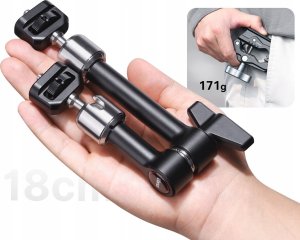 Ulanzi Ramię Przegub Zacisk Uchwyt Klips Imadło Magic Arm Na Gwint 1/4 Ulanzi T018 11
