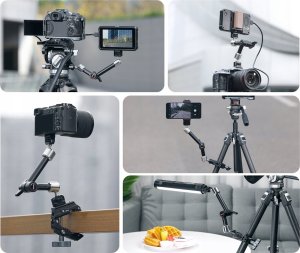 Ulanzi Ramię Przegub Zacisk Uchwyt Klips Imadło Magic Arm Na Gwint 1/4 Ulanzi T018 12