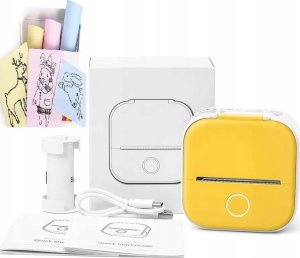 Drukarka etykiet Phomemo Phomemo T02 Drukarka Termiczna Bluetooth Do Zdjęć Naklejek Notatek Etykiet / Żółty 4