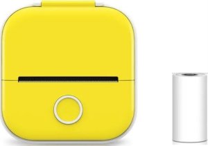 Drukarka etykiet Phomemo Phomemo T02 Drukarka Termiczna Bluetooth Do Zdjęć Naklejek Notatek Etykiet / Żółty 6