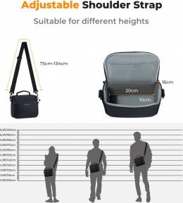 Torba K+F Kabura Torba Fotograficzna Foto Sling Na Aparat Dslr Dron Kamerę Gimbal K&f / Kf13.179v1 4