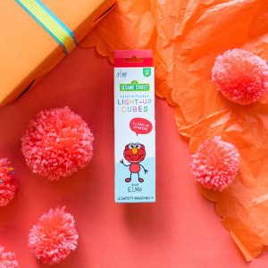 Glo Pals Glo Pals, Kostki sensoryczne świecące w wodzie - Elmo, 4 szt. 2