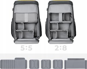 Plecak K+F Plecak Fotograficzny 25l Torba Foto Na Aparat Do Canon Nikon Alpha Air K&f / Kf13.128v2 / Niebieski 3