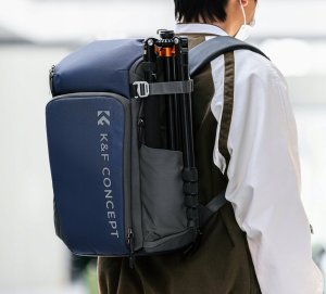 Plecak K+F Plecak Fotograficzny 25l Torba Foto Na Aparat Do Canon Nikon Alpha Air K&f / Kf13.128v2 / Niebieski 7