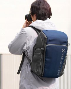 Plecak K+F Plecak Fotograficzny 25l Torba Foto Na Aparat Do Canon Nikon Alpha Air K&f / Kf13.128v2 / Niebieski 8