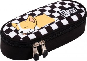 Piórnik MAJEWSKI Piórnik saszetka usztywniona z wewnętrzną klapką ST.RIGHT PC-01 Sleep Corgi 1