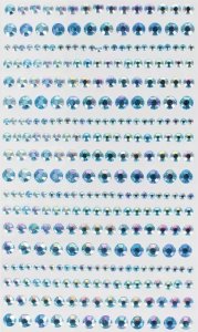 Craft with Fun OZDOBA DEK KRYSZT SPRZYL NIEB 18SZT CF PBH12/288 2