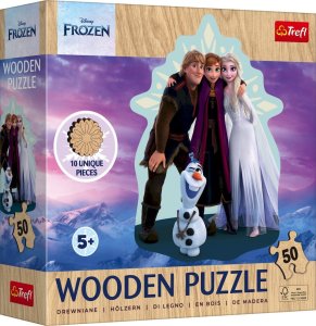 Trefl Puzzle drewniane Ulubiona Kraina Lodu 50 elementów (20283) 1