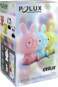 Sanico Lampka nocna Goldlux Królik niebieski akumulator+ przewód USB-C 11