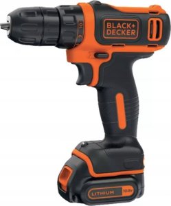 Wiertarko-wkrętarka Black&Decker BLACK+DECKER cordless drill/screwdriver BDODD12KA, 10.8Volt (black/orange, Li-ion battery 1.5Ah, case) 1