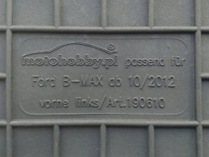 Auto Comfort Dywaniki gumowe do Ford B-Max (2012-2017) 5