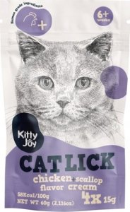 Kitty Joy Kitty Joy Cat Lick Kurczak & Przegrzebki Cream 4x15g 1