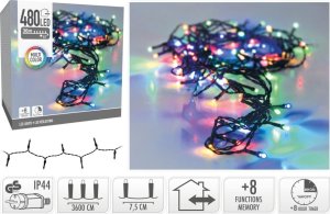 Lampki choinkowe Christmas decoration LAMPKI CHOINKOWE ŁAŃCUCH ŚWIETLNY 480 LED TIMER MULTIKOLOR 6