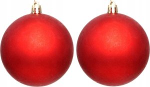 Christmas decoration BOMBKA DEKORACYJNA PLASTIKOWA 6CM SET 12SZT CZERWONY 5