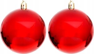 Christmas decoration BOMBKA DEKORACYJNA PLASTIKOWA 6CM SET 12SZT CZERWONY 7