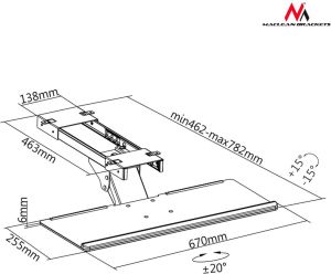 Maclean Uchwyt na klawiature (MC-757) 5