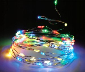 Christmas decoration LAMPKI DRUCIKI NA BATERIE GIRLANDA 40 LED MULTIKOLOR 2