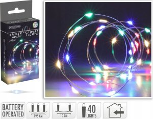 Christmas decoration LAMPKI DRUCIKI NA BATERIE GIRLANDA 40 LED MULTIKOLOR 4