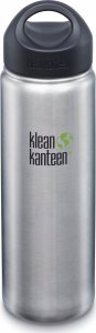 Klean Kanteen Kanteen Wide (mit Wide Loop Cap), 800ml/27oz, Brushed Stainless 1