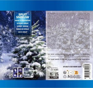 Christmas decoration SZTUCZNY ŚNIEG W SPRAYU OZDOBNY NA CHOINKĘ OKNO 300ML 5