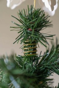 Christmas decoration CZUBEK CHOINKOWY GWIAZDA 30CM PAPIEROWA ZŁOTY 2