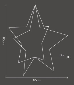 Dekoracja świąteczna Christmas decoration gwiazda 4