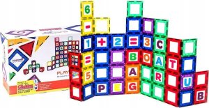 Playmags Klocki magnetyczne 3D Playmags 170 zestaw 80 elementów 1