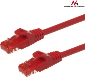 Maclean Patchcord, Cat6, 0.5m, czerwony (MCTV-300R) 1