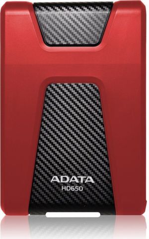 Dysk zewnętrzny HDD ADATA HD650 2TB Czarno-czerwony (AHD650-2TU31-CRD) 1