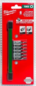 MBG - PIOTR KIŹLIŃSKI MILWAUKEE ZESTAW NASADEK TRZPIENIOWYCH  6 szt. 1/4 TORX 1