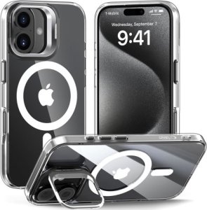 Tech-Protect TECH-PROTECT MAGSTAND MAGSAFE IPHONE 16 CLEAR 1