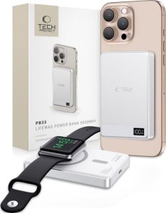 Powerbank Tech-Protect TECH-PROTECT PB33 LIFEMAG MAGSAFE POWER BANK 5000MAH SILVER 1