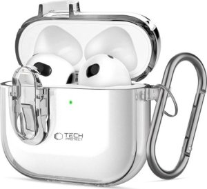 Tech-Protect TECH-PROTECT SLIM HOOK APPLE AIRPODS 4 CLEAR 1