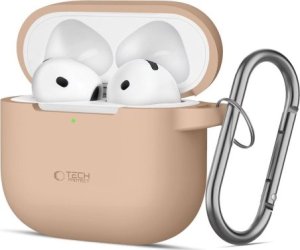 Tech-Protect TECH-PROTECT SILICONE HOOK APPLE AIRPODS 4 CAFFE LATTE 1