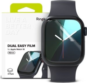 Ringke FOLIA OCHRONNA RINGKE DUAL EASY 3-PACK APPLE WATCH 10 (46 MM) CLEAR 1