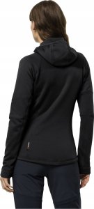 Jack Wolfskin Jack Wolfskin Hirschberg Hooded FZ W 1710871-6000 Czarne S 2
