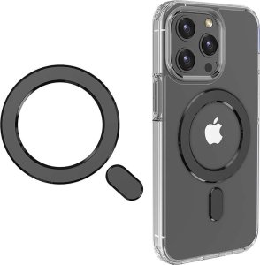 4kom.pl Blaszka magnetyczna uniwersalna Pierścień Uchwyt Magmat do MagSafe Magnetic Ring Black 1